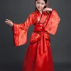 robe chinoise ancienne pour filles et enfants, kimono ethnique traditionnel, costume de danse de chœur pour étudiants, style kimono yukata japonais