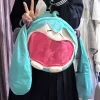 hatsune miku sac à bandoulière nouveau sac à dos mignon anime fille en peluche dessin animé kawaii sac à dos étudiant sac paquet enfants cadeaux jouets