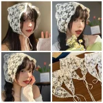 Bandana triangle de style campagnard pour filles, enveloppes mignonnes, bandeau, écharpe en dentelle, turban, accessoires pour cheveux Bandana triangle de style campagnard pour filles, enveloppes mignonnes, bandeau, écharpe en dentelle, turban, accessoires pour cheveux