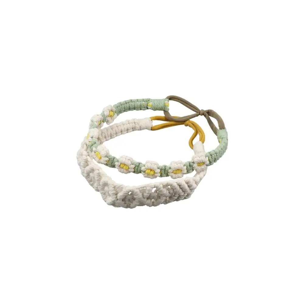 couvre chef petite marguerite turban élastique bandeau de cheveux style ethnique bohème bandeau crochet bandana femmes cheveux écharpe macramé bandeau de cheveux couvre chef petite marguerite turban élastique bandeau de cheveux style ethnique bohème bandeau crochet bandana femmes cheveux écharpe macramé bandeau de cheveux