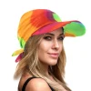 Femmes foulard visière chapeau avec bandeau imprimé large bord chapeau de soleil été plage chapeaux de soleil Protection UV femme casquette de Baseball Femmes foulard visière chapeau avec bandeau imprimé large bord chapeau de soleil été plage chapeaux de soleil Protection UV femme casquette de Baseball