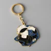 porte clés broche anime jujutsu kaisen, personnage de dessin animé gojo satoru, épingles à revers en émail, accessoires de cosplay mignons, bijoux cadeau pour amis