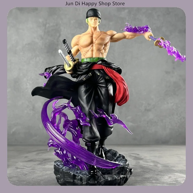 statue de figurine de dessin animé roronoa zoro enma, 33cm, une pièce, pose debout, décoration de bureau, cadeau statue de figurine de dessin animé roronoa zoro enma, 33cm, une pièce, pose debout, décoration de bureau, cadeau