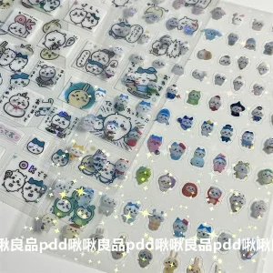 Autocollants découpés Kawaii Chiikawa – Autocollants de dessin animé japonais mignon pour journaux, scrapbooking, artisanat de bricolage et décoration pour ordinateur portable Autocollants découpés Kawaii Chiikawa – Autocollants de dessin animé japonais mignon pour journaux, scrapbooking, artisanat de bricolage et décoration pour ordinateur portable