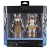 hasbro – figurines star wars originales, la série noire, obi wan kenobi & clone trooper (212ème), jouets modèles de collection