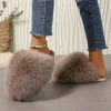 pantoufles d'intérieur innovantes pour femmes, antidérapantes, tête ronde, garde au chaud, chaussures one kick pour femmes, pantoufles de maison légères en daim, nouvelle collection 2025