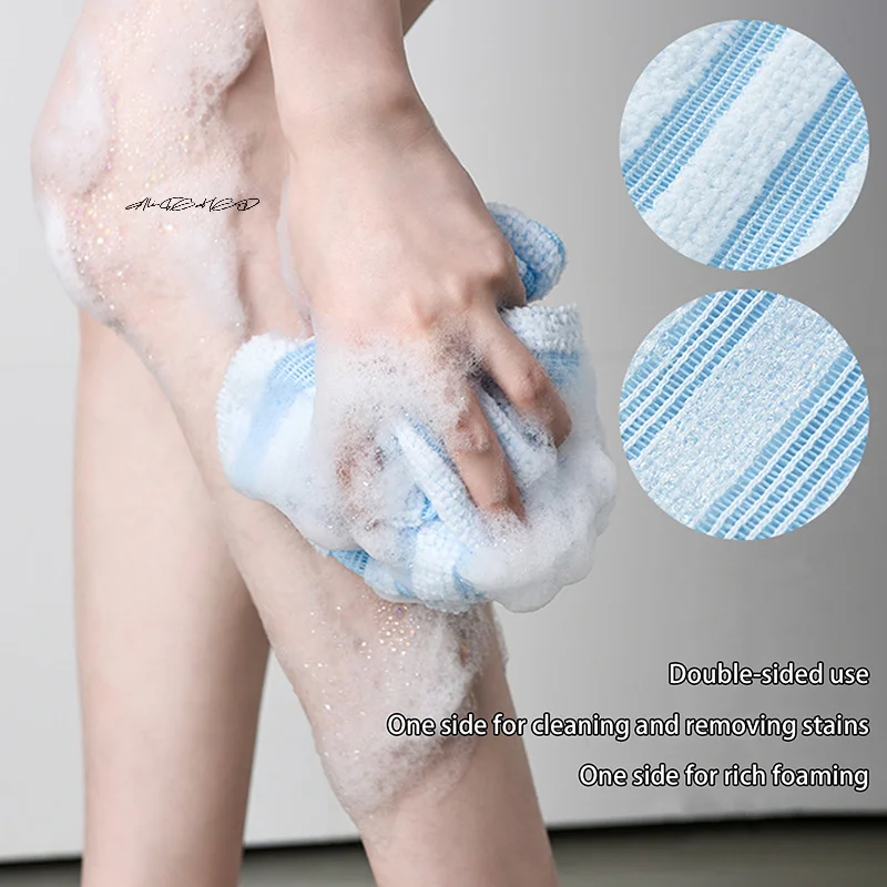 gant de toilette exfoliant de style japonais, brosse en nylon pour le dos, éponge de gommage de douche, accessoire de salle de bain pour le corps gant de toilette exfoliant de style japonais, brosse en nylon pour le dos, éponge de gommage de douche, accessoire de salle de bain pour le corps