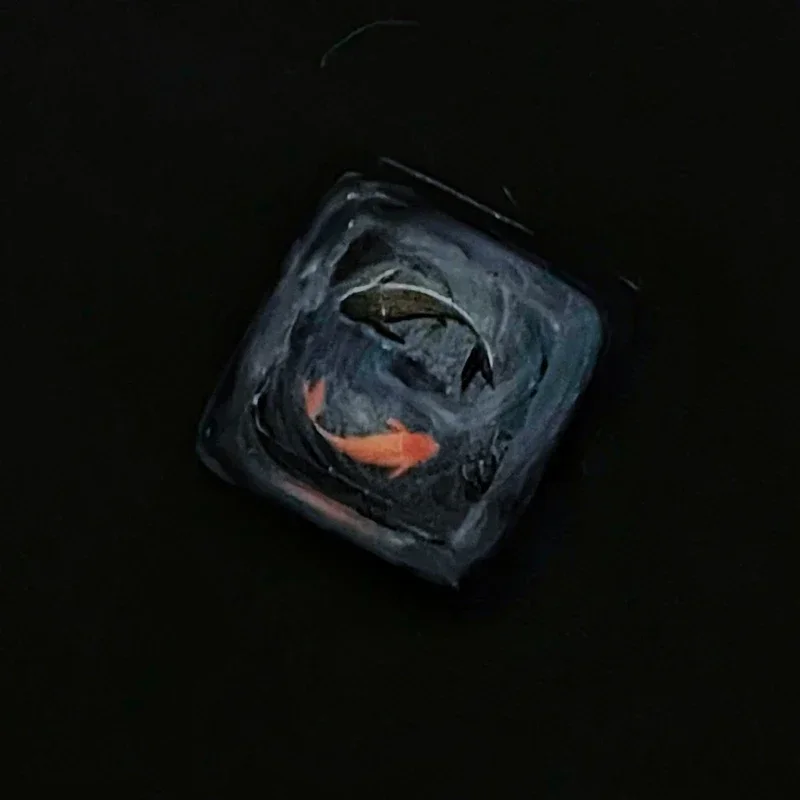 cyprinus carplat keycaps en résine, fait à la main, créatif, oem r4 recommandé, koi artisan keycap pour clavier mécanique, accessoires cadeaux cyprinus carplat keycaps en résine, fait à la main, créatif, oem r4 recommandé, koi artisan keycap pour clavier mécanique, accessoires cadeaux