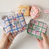 petite pochette à cosmétiques pour sac à main, mini trousse de maquillage avec compartiments, pochette pour serviettes hygiéniques, joli porte rouge à lèvres à fermeture éclair