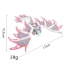 dragon empereur imprimé en 3d, décoration de bureau durable, petit ornement, cadeau d'anniversaire, figurine animale