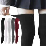 Mode jambe femmes chaussettes sur genou chaussettes solides chauffe genou chaussettes hautes 5 couleurs en option Mode jambe femmes chaussettes sur genou chaussettes solides chauffe genou chaussettes hautes 5 couleurs en option