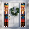 joyeux noël porte bannière décoration 2025 décor de noël pour la maison noël suspendus ornements navidad noel cadeaux nouvel an 2026