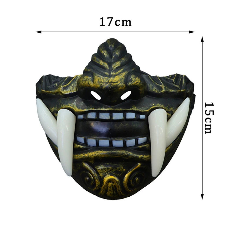 offre spéciale japonais samouraï oni démon masque halloween démon samouraï cosplay horreur prajna tueur masques accessoires de déguisement de fête offre spéciale japonais samouraï oni démon masque halloween démon samouraï cosplay horreur prajna tueur masques accessoires de déguisement de fête