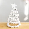 décorations d'arbre de noël en bois nordique créatif, petits ornements de bureau