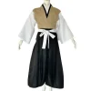 perruque de costume de cosplay anime tsugikuni yoriichi, kimono de fête d'halloween