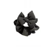 bandeau à nœud à carreaux noir et gris, accessoire coréen haut de gamme pour cheveux, anneau intestinal pour femmes