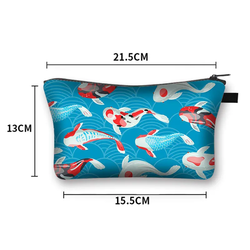 trousse à cosmétiques japonaise koi fish crane pour femmes, trousse de maquillage harajuku, sac de beauté pour filles, trousse de toilette cosmétique hip hop, dragon asiatique trousse à cosmétiques japonaise koi fish crane pour femmes, trousse de maquillage harajuku, sac de beauté pour filles, trousse de toilette cosmétique hip hop, dragon asiatique