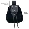 poudres de ficelle de proximité médiévales en similicuir, porte monnaie portable nordique rétro, ceinture vintage, sac à dés pour larp ren accessoires