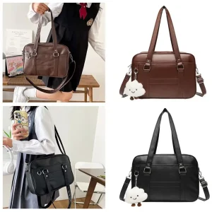 Style japonais JK sac à main sac à bandoulière en cuir PU sacs à main simples sac à bandoulière Itabag sac unique pour femmes étudiantes
