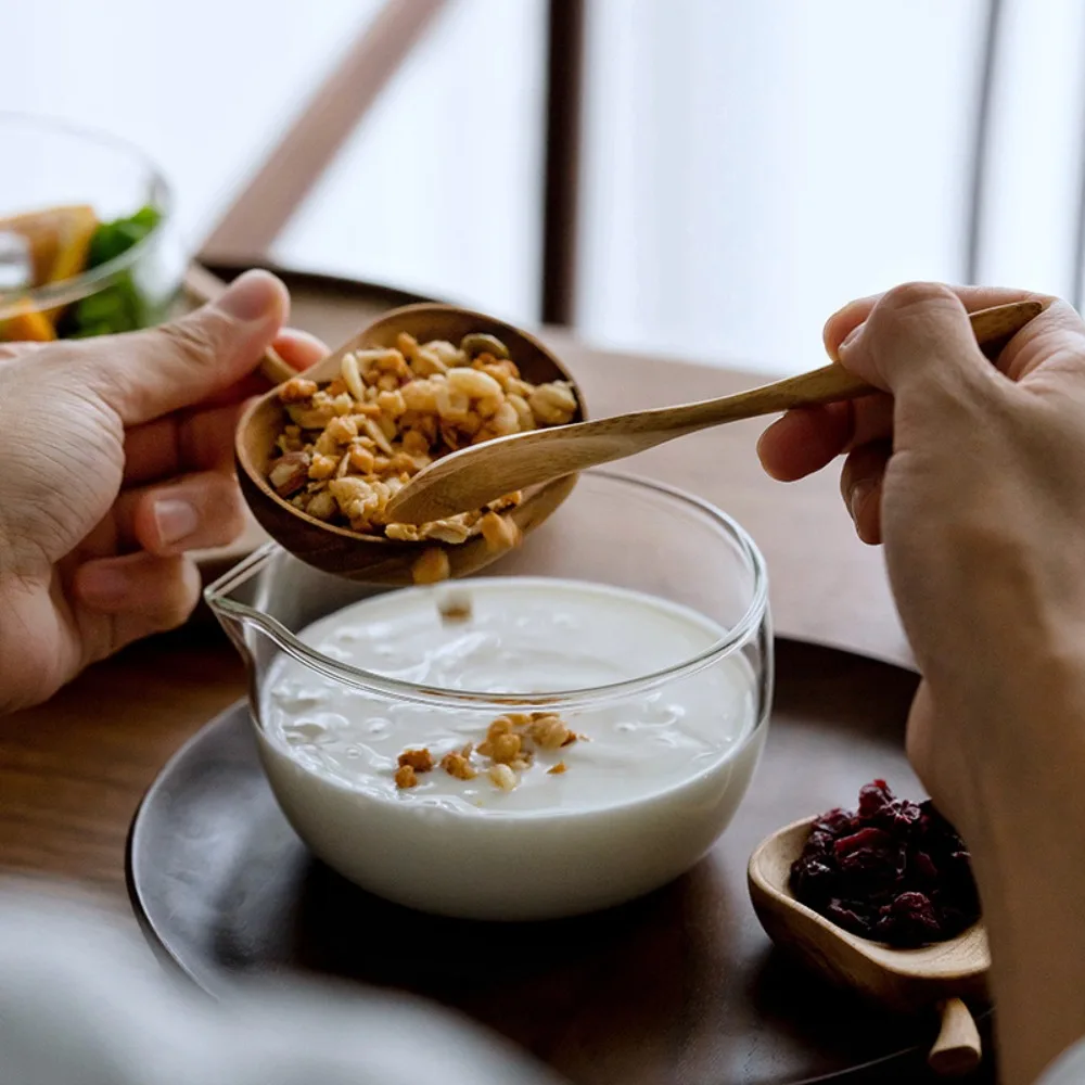 bol à mélanger en verre de 350/600ml, bol à salade de style japonais résistant à la chaleur avec port de dérivation, bol matcha transparent pour yaourt bol à mélanger en verre de 350/600ml, bol à salade de style japonais résistant à la chaleur avec port de dérivation, bol matcha transparent pour yaourt