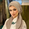 nouvelles femmes hijabs doux extensible bonnet musulman turban chapeaux foulard enveloppement chimio dame bandana casquettes sous écharpe islamique perte de cheveux casquette