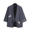 hanfu en pur coton, vêtements kimono traditionnels asiatiques et du pacifique, haut cardigan brodé de style ethnique, vêtements de protection solaire