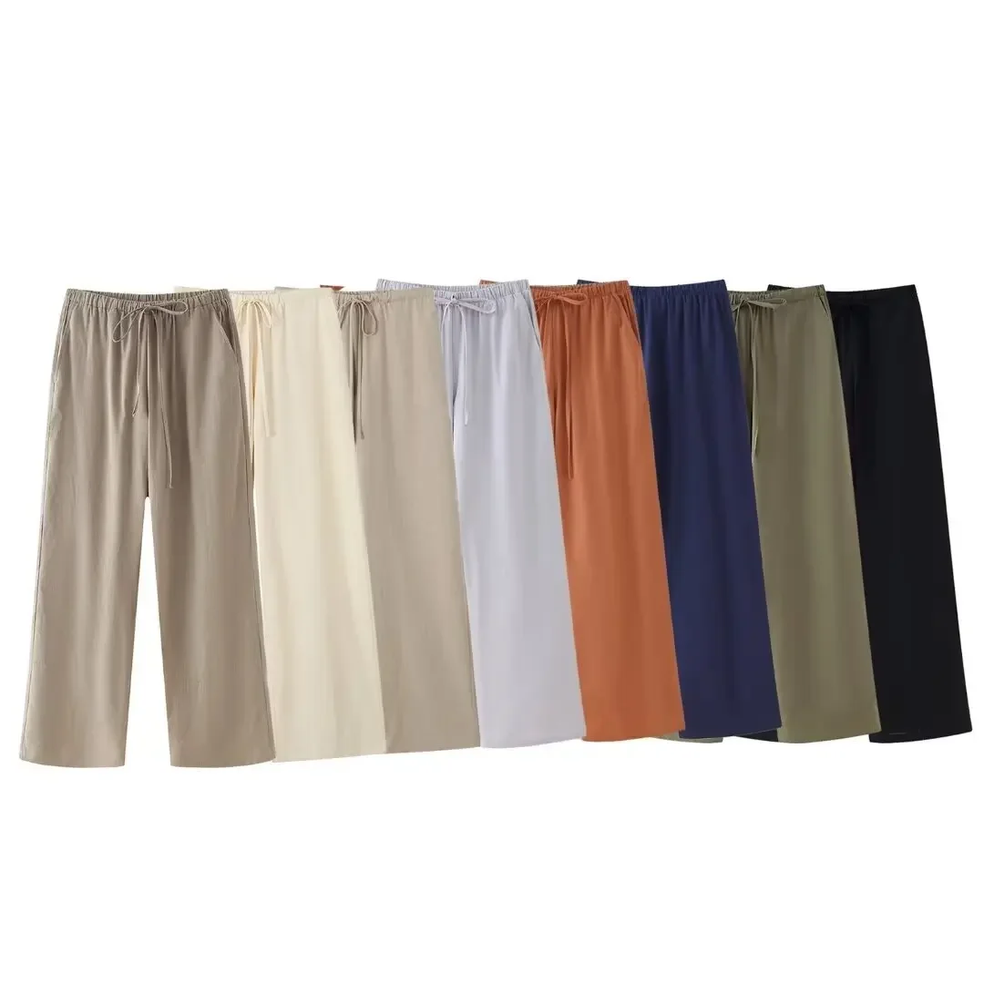 combinaison pantalon drapée de style kimono pour femme, jambe droite, sensation multi documents, vêtement double face, conception transfrontalière, printemps, nouveau, 2024 combinaison pantalon drapée de style kimono pour femme, jambe droite, sensation multi documents, vêtement double face, conception transfrontalière, printemps, nouveau, 2024