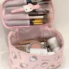 sac de maquillage japonais rose hello kitty, sac de rangement portable de dessin animé kawaii mignon hello kitty, cadeau d'anniversaire