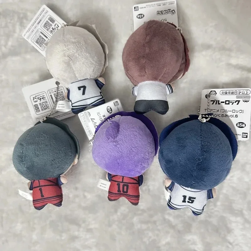 porte clés pendentif en peluche avec serrure bleue, 10cm, yoichi isagi nagi seishiro mikage reo rin itoshi itoshi sae, poupée d'action, jouet, sac cadeau porte clés pendentif en peluche avec serrure bleue, 10cm, yoichi isagi nagi seishiro mikage reo rin itoshi itoshi sae, poupée d'action, jouet, sac cadeau