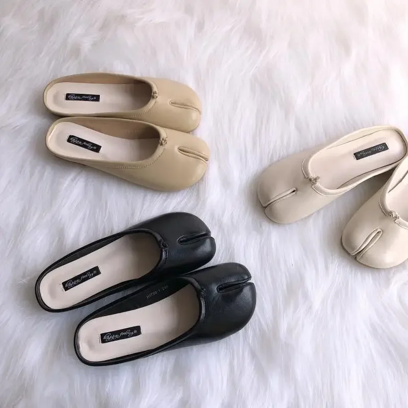 tabi chaussures ninja en cuir microcarence pour femmes, pantoufles plates confortables fendues, mocassins astronomiques souples, mocassins de trotteur pour dames, 2023 tabi chaussures ninja en cuir microcarence pour femmes, pantoufles plates confortables fendues, mocassins astronomiques souples, mocassins de trotteur pour dames, 2023