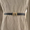 Ceinture de pantalon multi-éléments en alliage coréen, boucle en M, style INS simple, ceinture décorative polyvalente pour femmes Ceinture de pantalon multi-éléments en alliage coréen, boucle en M, style INS simple, ceinture décorative polyvalente pour femmes