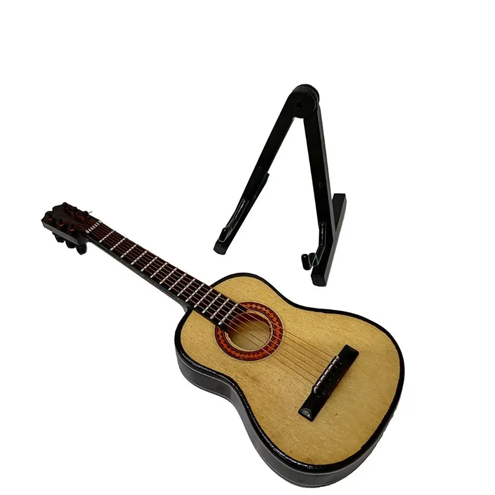 Ornements décoratifs miniatures en bois, mini instruments de musique électriques, modèle exquis, collection Ornements décoratifs miniatures en bois, mini instruments de musique électriques, modèle exquis, collection
