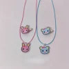 collier ras du cou original fait à la main, accessoires, bijoux mp de dessin animé japonais + épingle à cheveux, accessoires y2k, nouvelle collection 2025