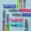 stylo plume pilote japonais à baril transparent, papeterie limitée f/m, pointe de stylo souriant, brosse de pratique, pratique sûre pour les enfants, écriture pour étudiants