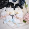 bandeau en peluche avec nœud en biscuits pour filles, série de successions japonaises, lolita sweet cute, accessoires pour cheveux polyvalents, bandeau de sauna, produit en masse