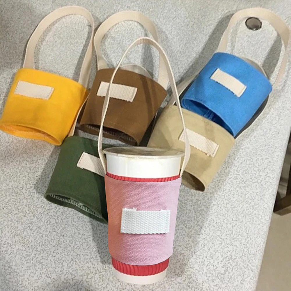 sac en toile de protection de l'environnement, ensemble de tasses à cliquets universels, sac à thé au lait décontracté, porte gobelet, accessoires de tasse sac en toile de protection de l'environnement, ensemble de tasses à cliquets universels, sac à thé au lait décontracté, porte gobelet, accessoires de tasse