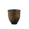 tasse en céramique rétro en grès à dorure, tasse de dégustation de thé faite à la main, four japonais, tasse de thé cuit, tasse de service à thé, tasse de maître, bols de tasse à thé