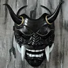 masque de cosplay japonais hannya demon pour hommes, masques complets en latex, oni samurai noh kabuki prajna, evil de mon mon ster