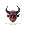 masque du diable pour halloween, cosplay, masque de démon à cornes effrayantes pour fêtes de mascarade, costume de monstre d'horreur fantôme en corne