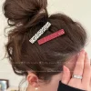 pinces à cheveux en acétate, 2 pièces/ensemble, épingles à cheveux géométriques, épingle latérale, douce, mignonne et simple, accessoires pour cheveux pour femmes