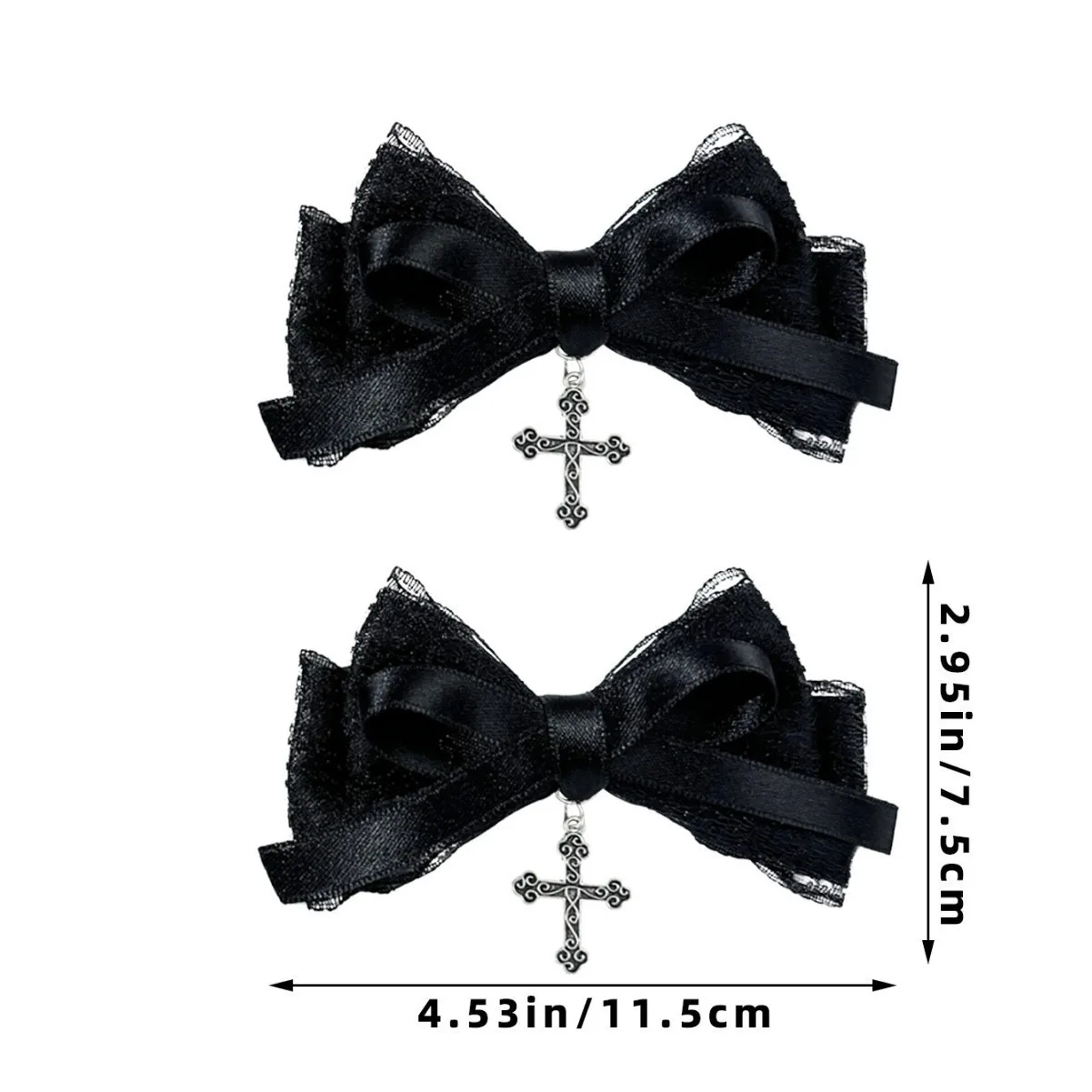 goth cheveux ornements rue exquis gothique nœud papillon pinces à cheveux dentelle arc côté épingles à cheveux polyvalent dressing sombre y2k pinces à cheveux goth cheveux ornements rue exquis gothique nœud papillon pinces à cheveux dentelle arc côté épingles à cheveux polyvalent dressing sombre y2k pinces à cheveux