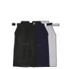 aikido gi uniforme coton hapkido pantalon kendo hakama noir bleu profond blanc samouraï japonais traditionnel keikogi
