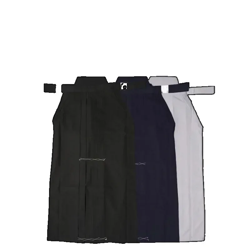 aikido gi uniforme coton hapkido pantalon kendo hakama noir bleu profond blanc samouraï japonais traditionnel keikogi aikido gi uniforme coton hapkido pantalon kendo hakama noir bleu profond blanc samouraï japonais traditionnel keikogi