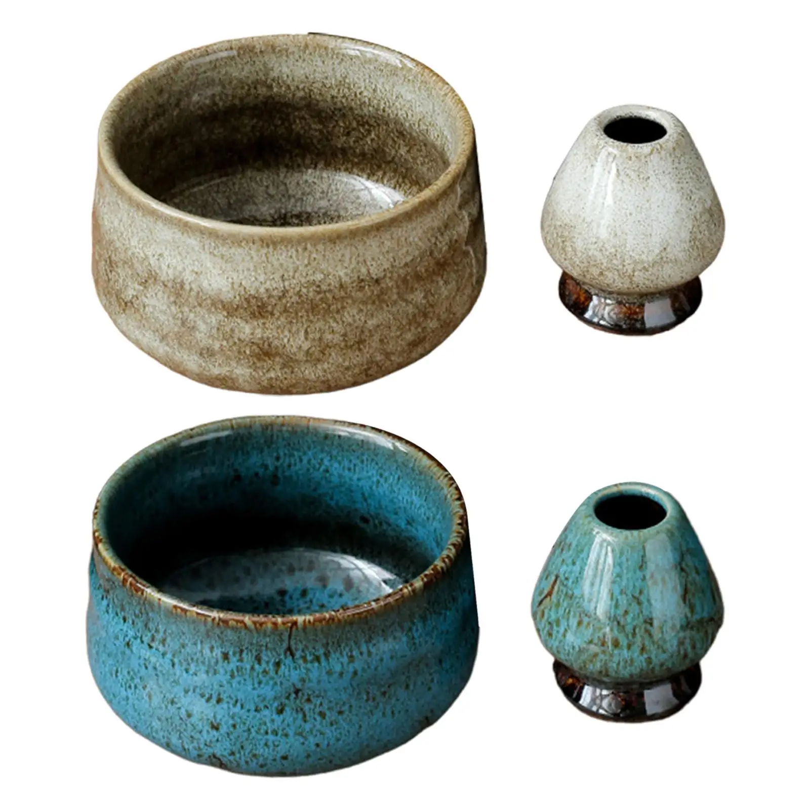 Bols à matcha japonais avec porte-fouet, 430ml, traditionnel, pour table, fête à la maison, cérémonie traditionnelle du thé Bols à matcha japonais avec porte-fouet, 430ml, traditionnel, pour table, fête à la maison, cérémonie traditionnelle du thé