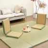sièges tatami de chambre de style japonais, sans pieds avec dossier, chaise de sol pliable, petit canapé simple, meubles de salon
