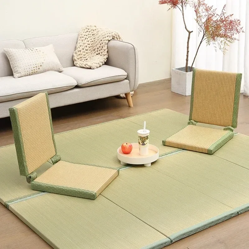 sièges tatami de chambre de style japonais, sans pieds avec dossier, chaise de sol pliable, petit canapé simple, meubles de salon sièges tatami de chambre de style japonais, sans pieds avec dossier, chaise de sol pliable, petit canapé simple, meubles de salon