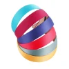 1/2 pièces plaine 3cm de large bandeau en satin filles tissu couvert bandeaux en résine cerceau de cheveux en plastique enfants bandes élastiques accessoires de cheveux