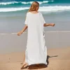 robe longue de plage, paréos, caftan, maxi, surdimensionnée, cover up pour les maillots de bain, tunique, vêtements de plage, 2023