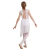 robe de ballet pour bol, vêtement de brevfantaisie, patinage artistique, dos aux, justaucorps irrégulier, contemporain, lyrique