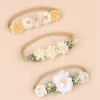 bébé bandeau fleurs pour filles mignon élastique floral bandes de cheveux nouveau né enfant en bas âge chapeaux en nylon bandeaux enfants cheveux accessoires